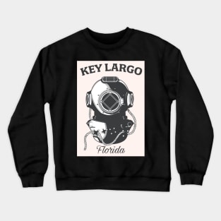 Key Largo Florida Diving poster Crewneck Sweatshirt